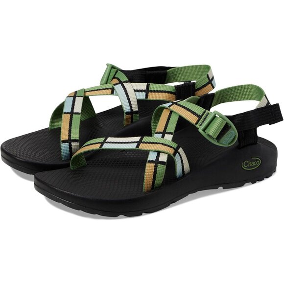 Chaco Shoes Z1 Classic Green Block Strappy Sandals
